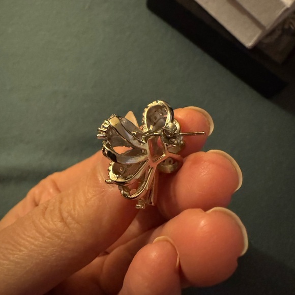 Pink and Silver Earrings - Picture 4 of 5